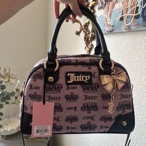 Juicy Couture Pink and Black Women's Bag